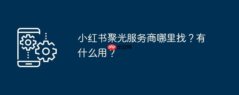 小红书聚光服务商哪里找？有什么用？