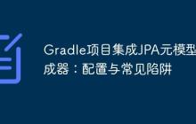 Gradle项目集成JPA元模型生成器：配置与常见陷阱