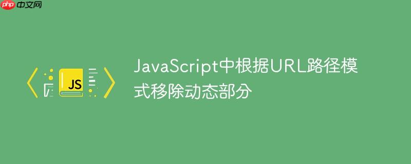 JavaScript中根据URL路径模式移除动态部分-小浪学习网
