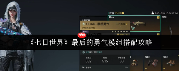 七日世界最后的勇气模组怎么搭配  七日世界最后的勇气模组搭配攻略