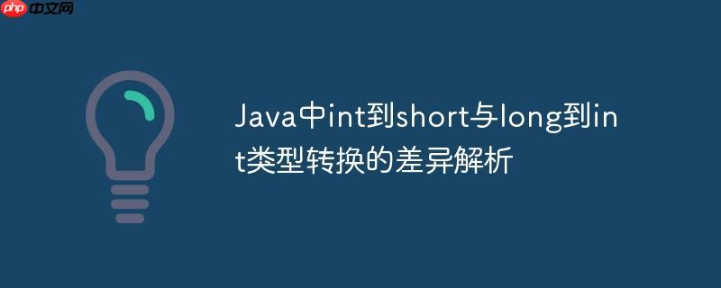 Java中int到short与long到int类型转换的差异解析-小浪学习网