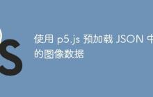 使用 p5.js 预加载 JSON 中的图像数据