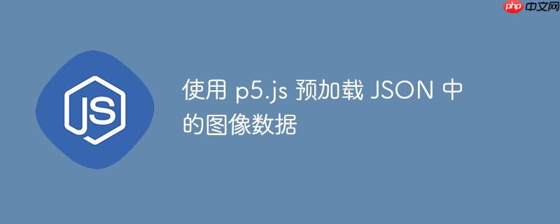 使用 p5.js 预加载 JSON 中的图像数据-小浪学习网