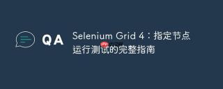 Selenium Grid 4：指定节点运行测试的完整指南