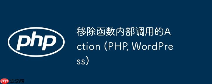 移除函数内部调用的action (php, wordpress)