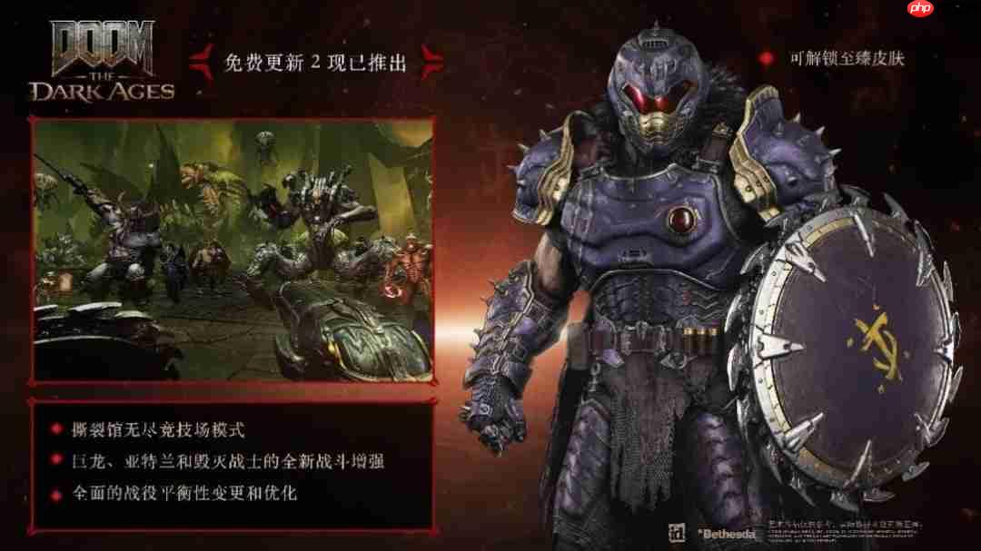 《毁灭战士：黑暗时代》迎重大更新 id Software宣布推出《Heretic+Hexen》