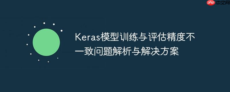 Keras模型训练与评估精度不一致问题解析与解决方案