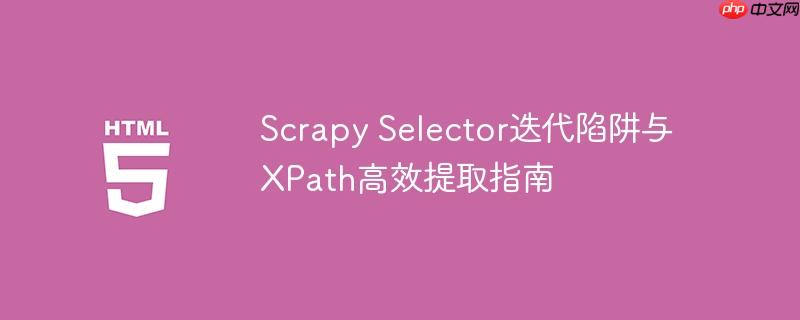 scrapy selector迭代陷阱与xpath高效提取指南