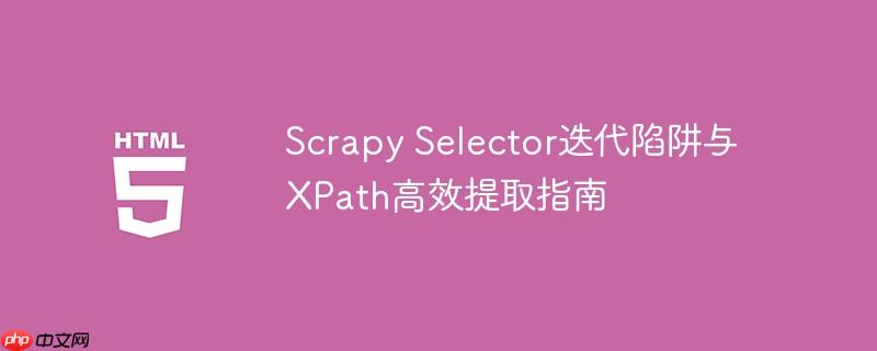 Scrapy Selector迭代陷阱与XPath高效提取指南