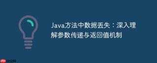 Java方法中数据丢失：深入理解参数传递与返回值机制
