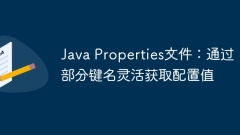 Java Properties file: Flexible access to configuration values through partial key names