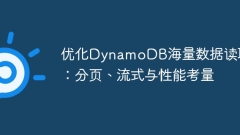 Optimize DynamoDB massive data reading: paging, streaming and performance considerations