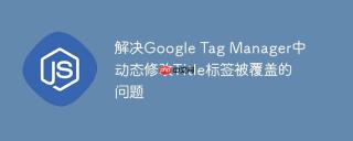 解决Google Tag Manager中动态修改Title标签被覆盖的问题