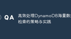 Strategies and practices for efficient processing of massive data retrieval of DynamoDB