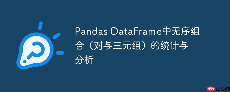 Pandas DataFrame中无序组合（对与三元组）的统计与分析
