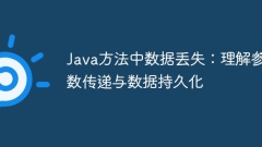 Data loss in Java methods: Understanding parameter passing and data persistence