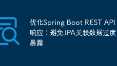 Optimize Spring Boot REST API response: Avoid overexposed JPA-associated data