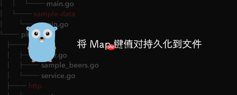将 map 键值对持久化到文件