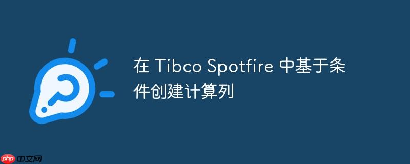 在 tibco spotfire 中基于条件创建计算列