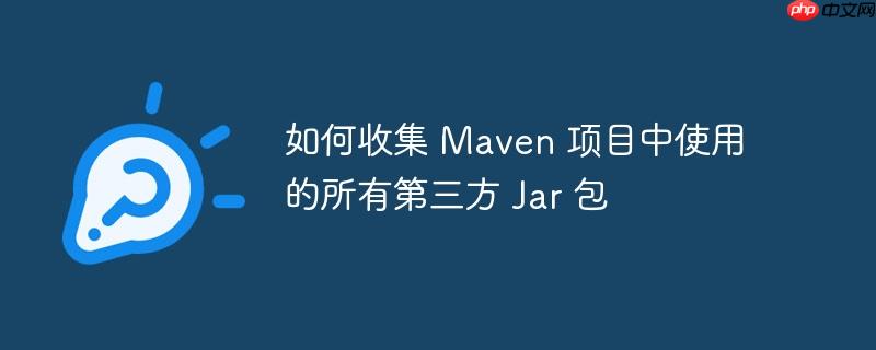 如何收集 maven 项目中使用的所有第三方 jar 包
