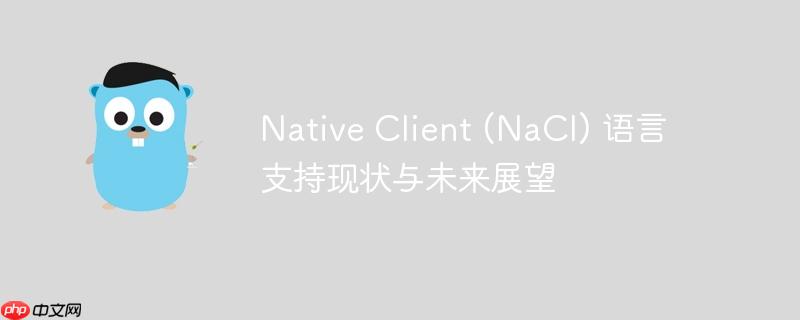 Native Client (NaCl) 语言支持现状与未来展望
