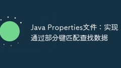 Java Properties file: Implement searching data through partial key matching
