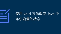 Use void method to change the state of boolean variables in Java