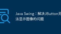 Java Swing: Solve the problem that JButton cannot display images