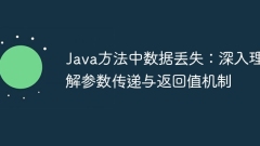 Data loss in Java methods: In-depth understanding of parameter passing and return value mechanisms