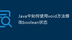 How to use void method to modify boolean state in Java
