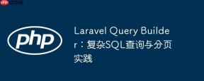 Laravel Query Builder：复杂SQL查询与分页实践