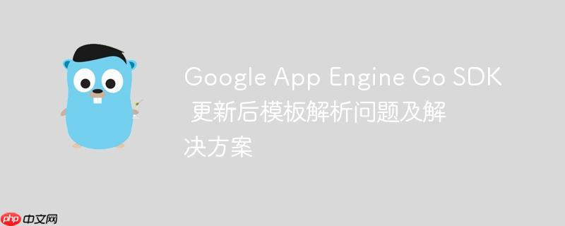 google app engine go sdk 更新后模板解析问题及解决方案