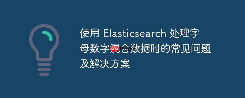 使用 elasticsearch 处理字母数字混合数据时的常见问题及解决方案