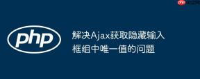 解决Ajax获取隐藏输入框组中唯一值的问题