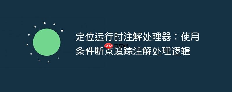 定位运行时注解处理器:使用条件断点追踪注解处理逻辑