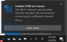 Win10将拒绝接入WEP和TKIP协议的WiFi网络