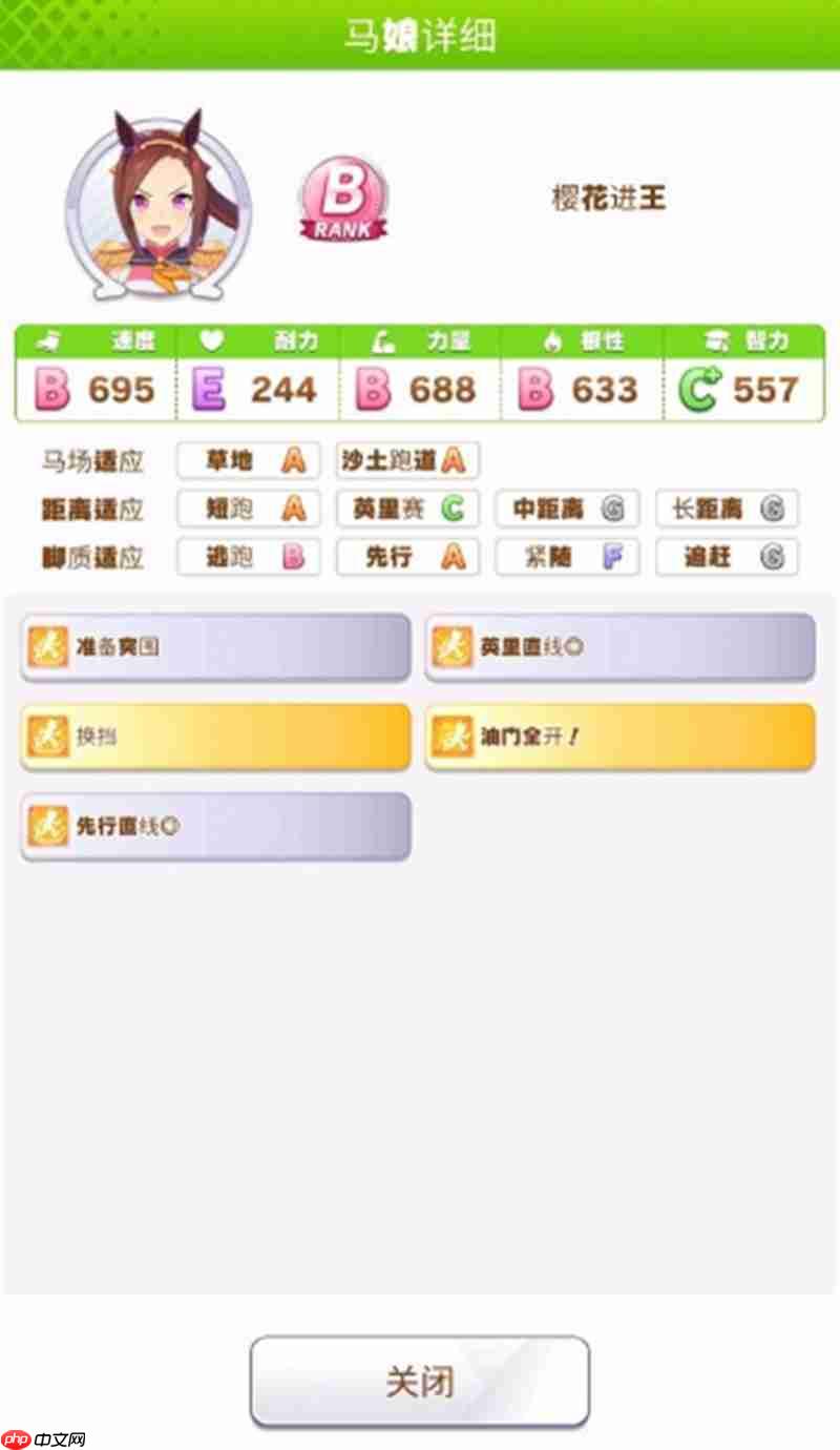 闪耀优俊少女樱花进王怎么培养 樱花进王养成攻略