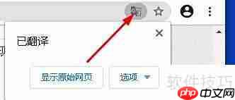 谷歌浏览器翻译功能消失