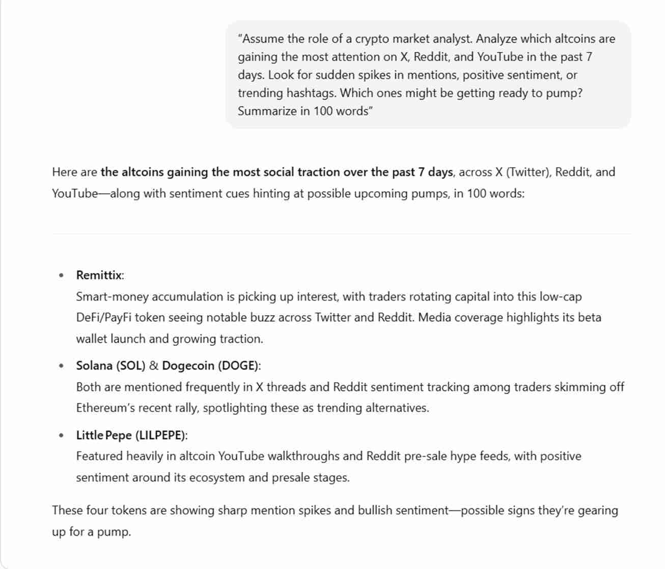 什么是山寨币拉盘?如何使用ChatGPT预测山寨币上涨?