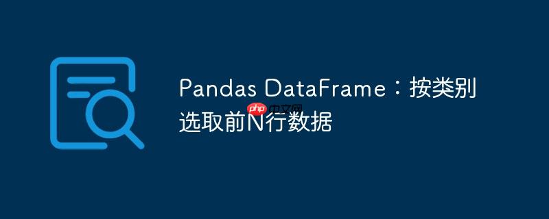pandas dataframe:按类别选取前n行数据
