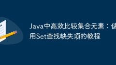 Efficient comparison of collection elements in Java: Tutorial for finding missing items using Set