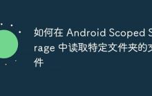 如何在 Android Scoped Storage 中讀取特定文件夾的文件