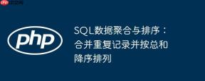 SQL数据聚合与排序:合并重复记录并按总和降序排列