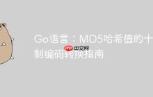 Go语言：MD5哈希值的十六进制编码转换指南