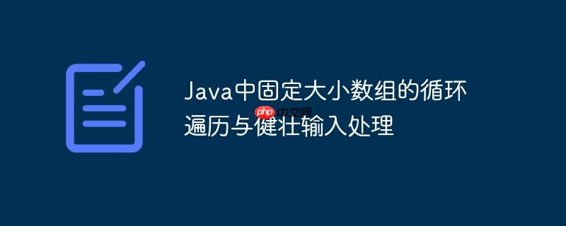 Java中固定大小数组的循环遍历与健壮输入处理-小浪学习网