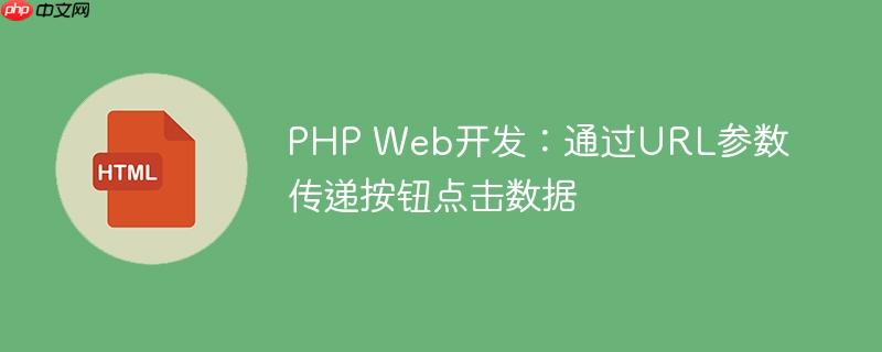 PHP Web开发：通过URL参数传递按钮点击数据
