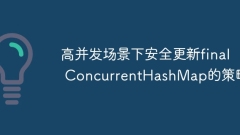 Strategy for safely updating final ConcurrentHashMap in high concurrency scenarios