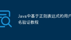 Tutorial on username verification based on regular expressions in Java