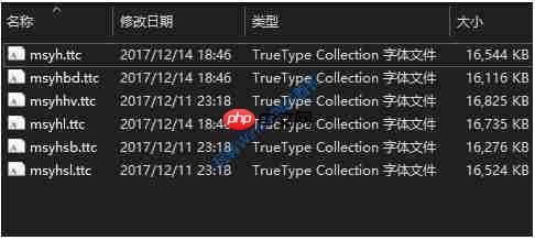 Win10系统如何替换使用新版的微软雅黑字体?