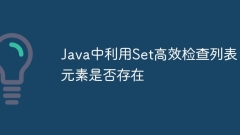 Use Set to efficiently check whether the list element exists in Java